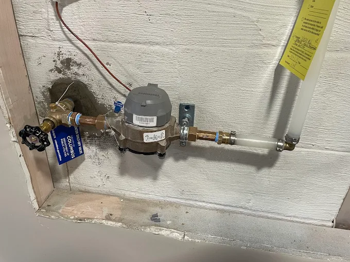 A Customer Control Valve installed by Titan Plumbing & Drains on a water meter for easy water shut-off.