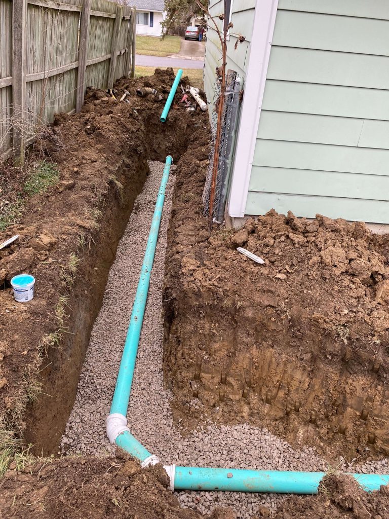 Broken Sewer line Under foundation in home
