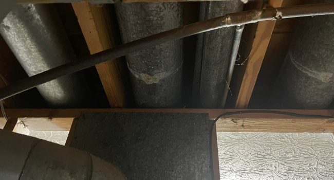 Titan Plumbing & Drains shows an unfinished space that allows for easy plumbing work, like cleaning drains or repairs.